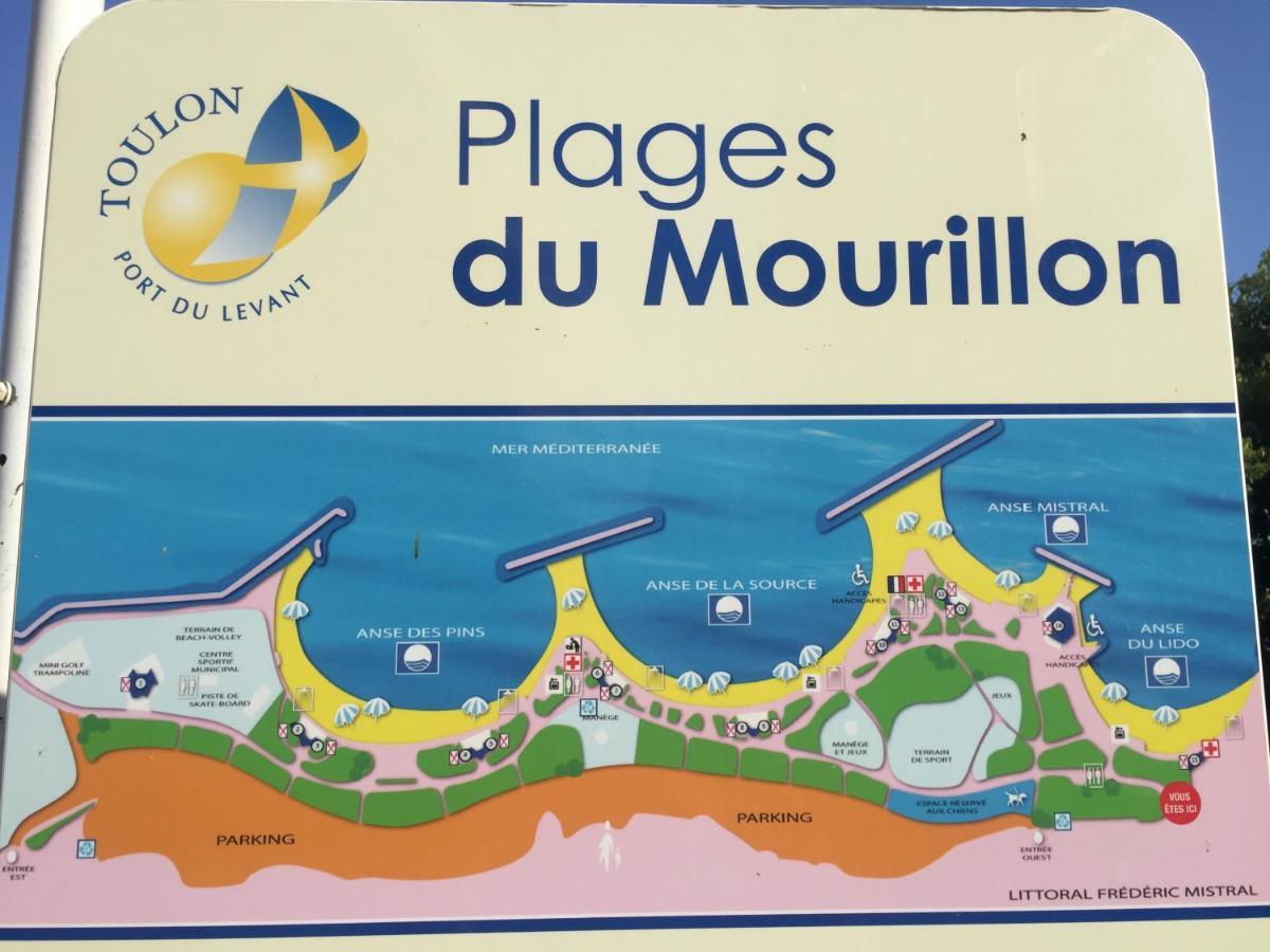 Goeland 3, Climatise, Wifi, Balcons Petite Vue Mer Laterale Au 3 Eme Etage Sans Ascenseur تولون المظهر الخارجي الصورة